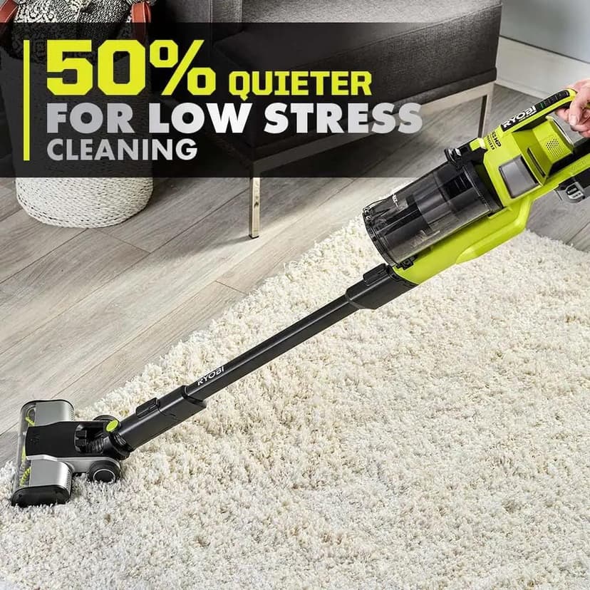 Pacroban ONE+ HP 18V Brushless Cordless Pet Stick Vacuum Cleaner Kit with 4.0 Ah HIGH Performance Battery and Charger
