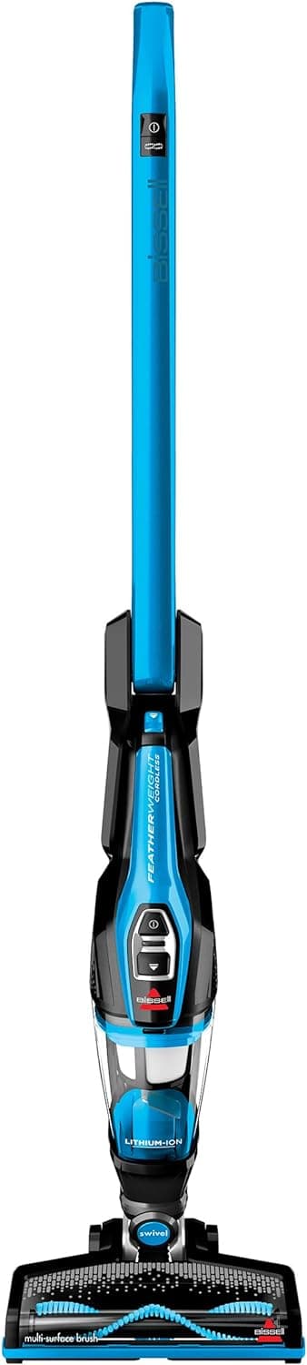 Bissell, 3061 Featherweight Cordless Stick Vacuum, Self-Standing, Electric Blue, Black