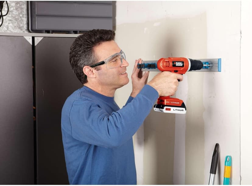 BLACK+DECKER 20V MAX POWERCONNECT Power Drill Cordless Drill Driver Electric Screwdriver with 30 Piece Bit Set and Drivers Kit, Battery and Charger Included (LD120VA)