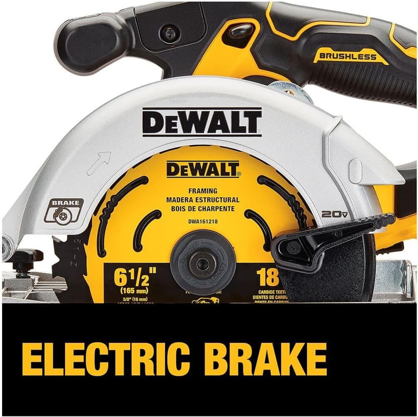 DEWALT 20V MAX* Circular Saw, 6-1/2-Inch, Cordless, Battery and Charger Included (DCS565P1)
