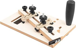 Mini Taper Jig For Table Saw, Adjustable Precision Straight Line Tapering Jig with Blade Safe Hold Downs, Fast Straight Taper Wood Cutting for Small Parts