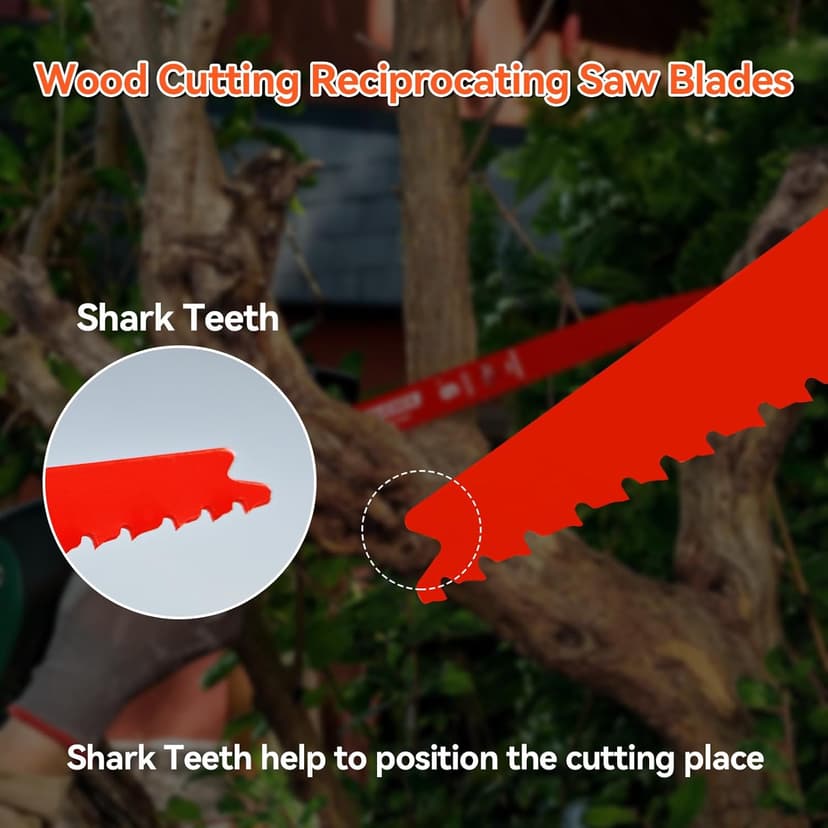 10 Pack 9 Inch 4/6 TPI Reciprocating Saw Blades for Wood and Nail-Embedded Wood Cutting, Bi-Metal Sawzall Blades for Cutting Nail and PVC Pallets etc, for Diablo Sawzall Blades DS0912BW25