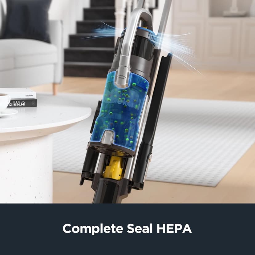 Eureka Pet Upright Vacuum Cleaner for Carpet and Hard Floor, Powerful Bagless Vacuum Cleaner for Home with HEPA Filter and Pet Tool, OmniVerse NEU801BL with QuickShift Technology, Blue
