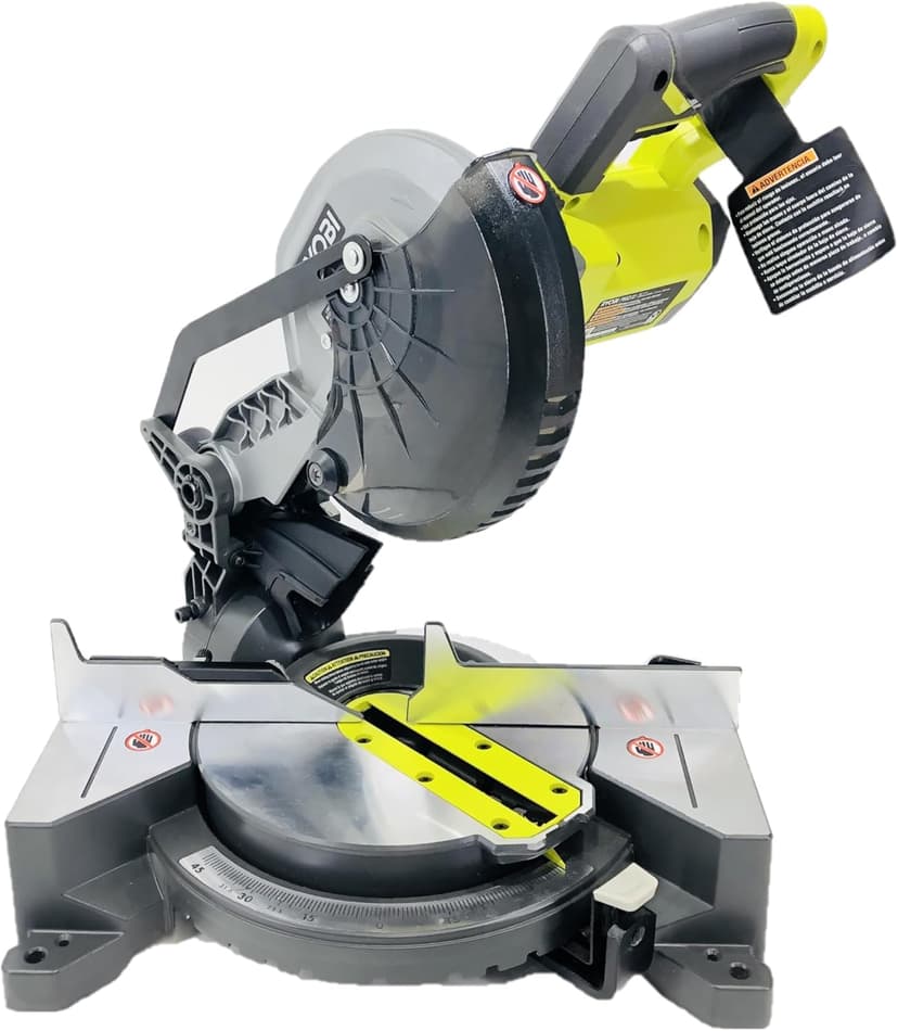RYOBI 18-Volt ONE+ Cordless 7-1/4 in. Compound Miter Saw (Tool Only) with Blade (Renewed)