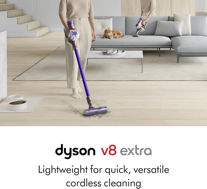 Dyson V8 Extra Cordless Vacuum Cleaner, Purple
