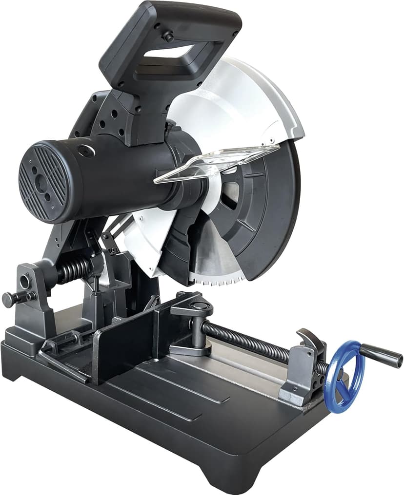 KAKA INDUSTRIAL Metal Cutting Chop Saw 14-Inch, 15-Amp Motor, Cuts Steel, Rebar, Iron, Aluminum, 0-45° Adjustable Angle CHS-355