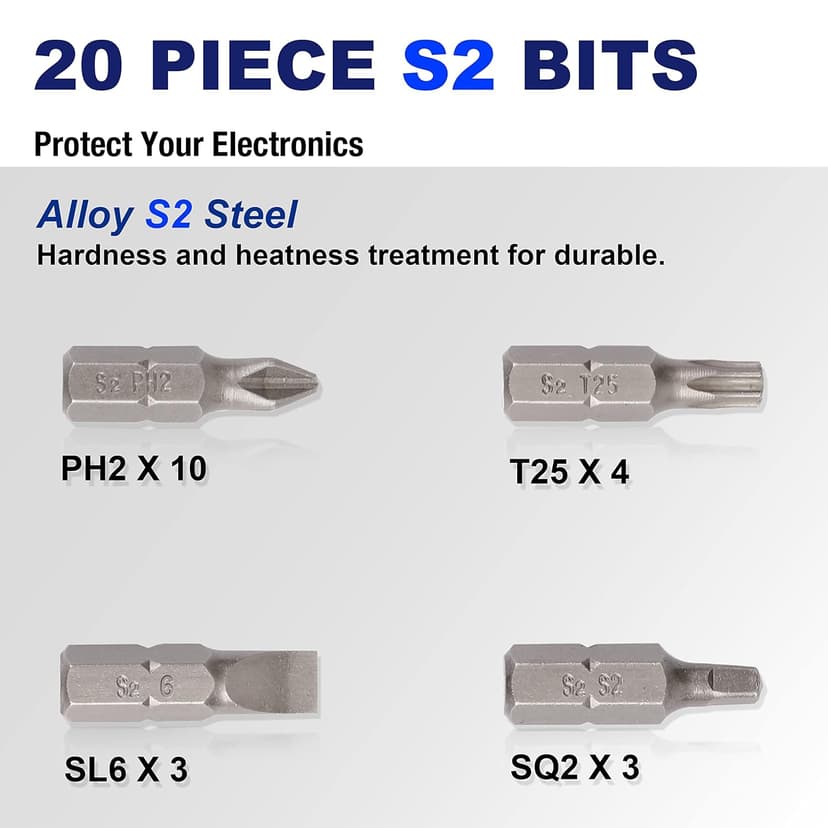 276pc Titanium Twist Drill Bit Set with S2 Bits 135° Tip High Speed Steel, Size from 1/16" up to 1/2", Ideal in Wood Cast Iron Aluminum Alloy Plastic Fiberglass, Clear Lid Case