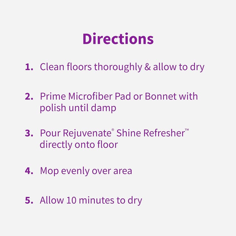 Rejuvenate Shine Refresher Hardwood Polish Restorer Removes Scratches from Wood Floors Restores Shine and Protects Laminate Linoleum Tile Vinyl and more