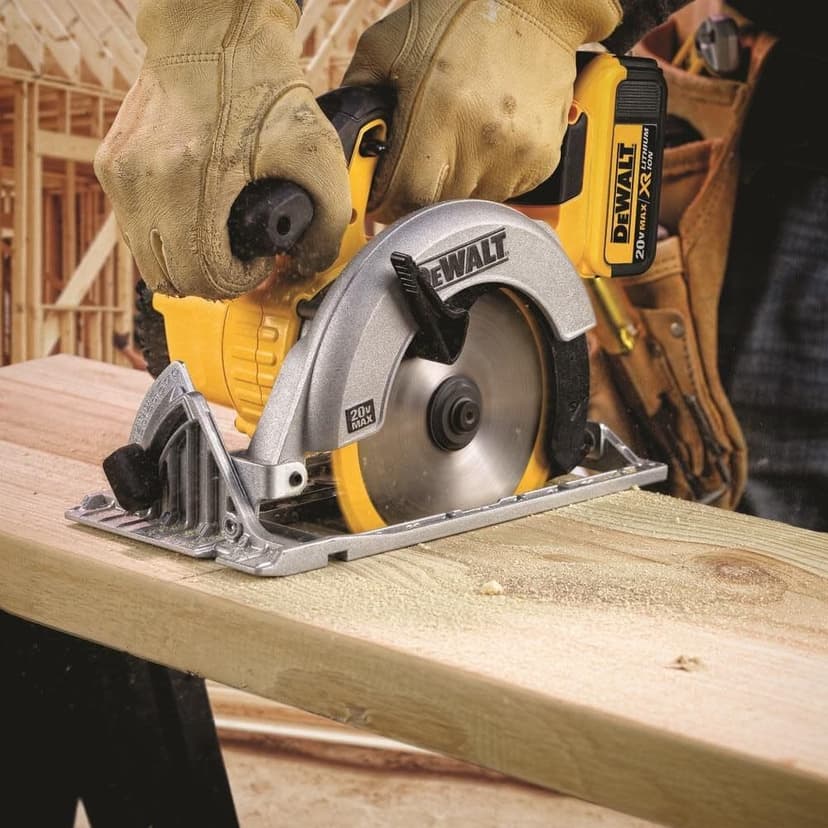 DEWALT 20V MAX Circular Saw, 6-1/2-Inch Blade, 460 MWO Engine, 0-50 Degree Bevel Capability, Battery Not Included - Tool Only (DCS391B)