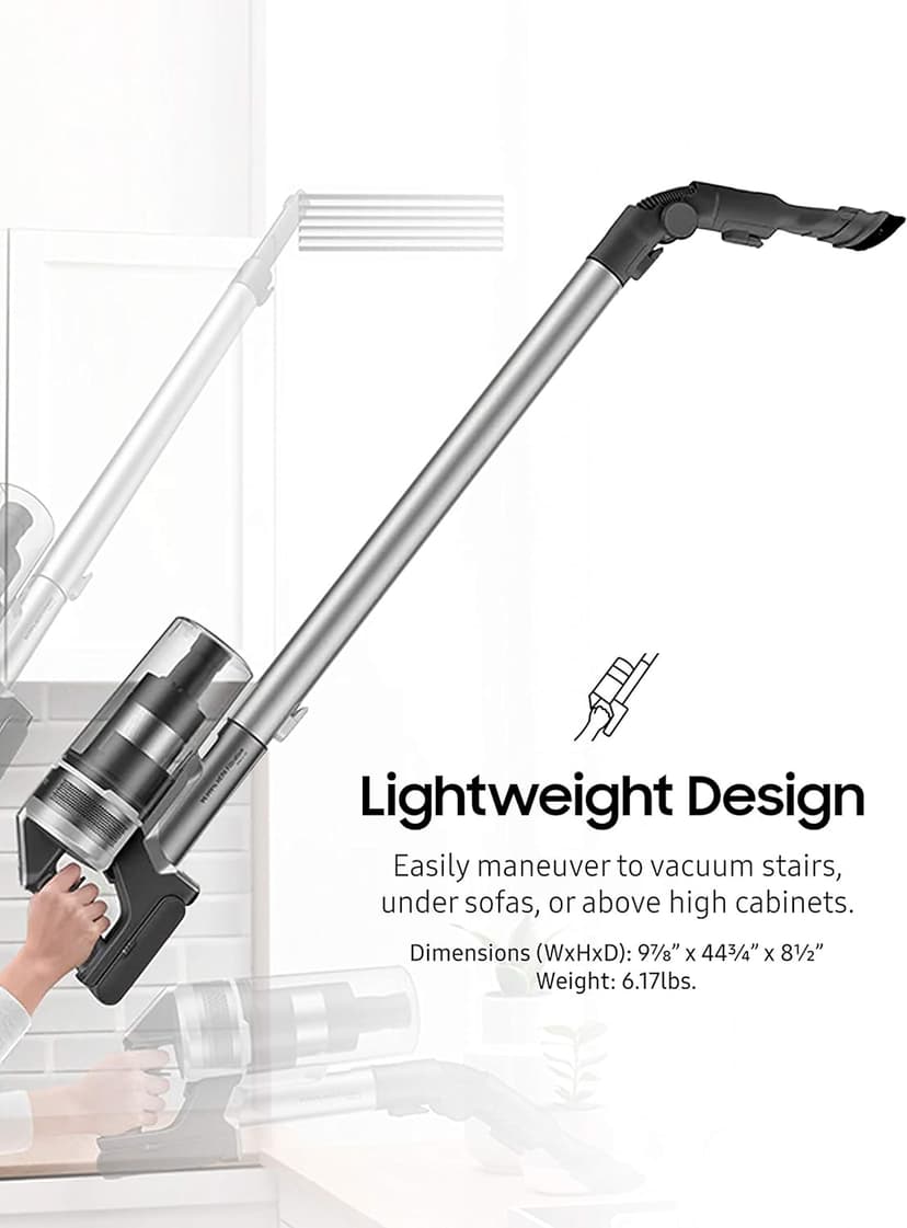 SAMSUNG 90 + Clean Station Bundle Jet Cordless Stick Vacuum, Grey