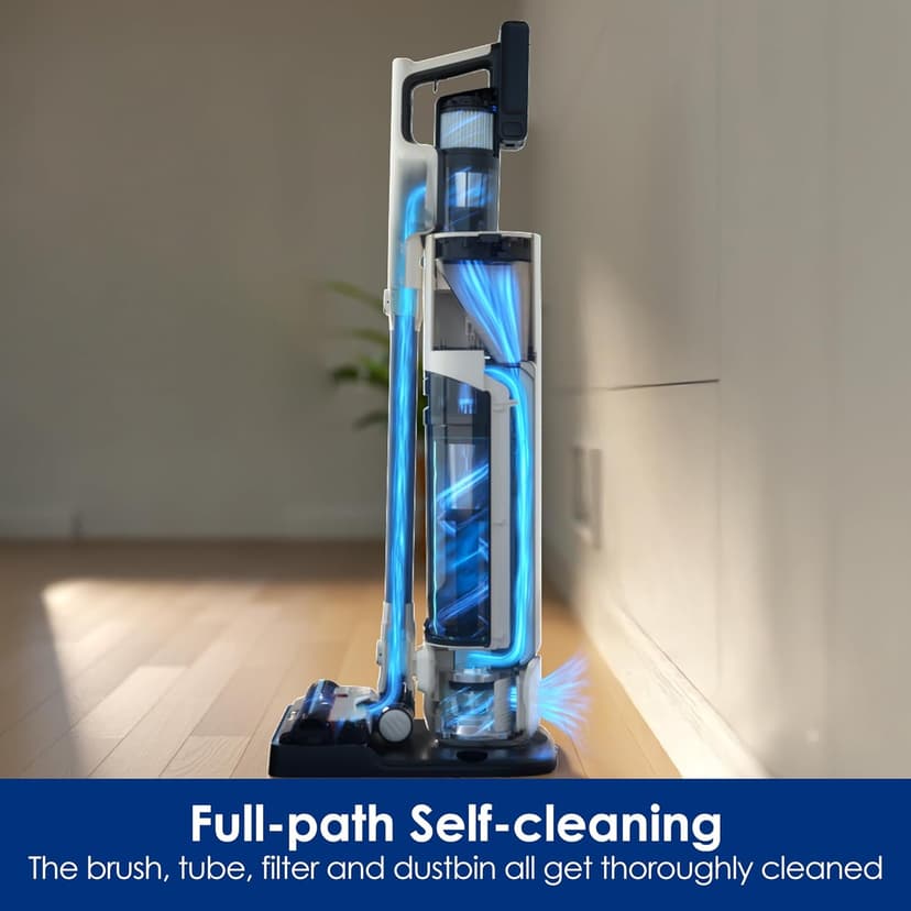 Tineco Floor ONE S5 Smart Cordless Wet Dry Vacuum Cleaner and Mop for Hard Floors&Tineco Pure ONE Station 5 Cordless Smart Vacuum with 2.5L Auto Dust Base, Full-Path Self-Cleaning