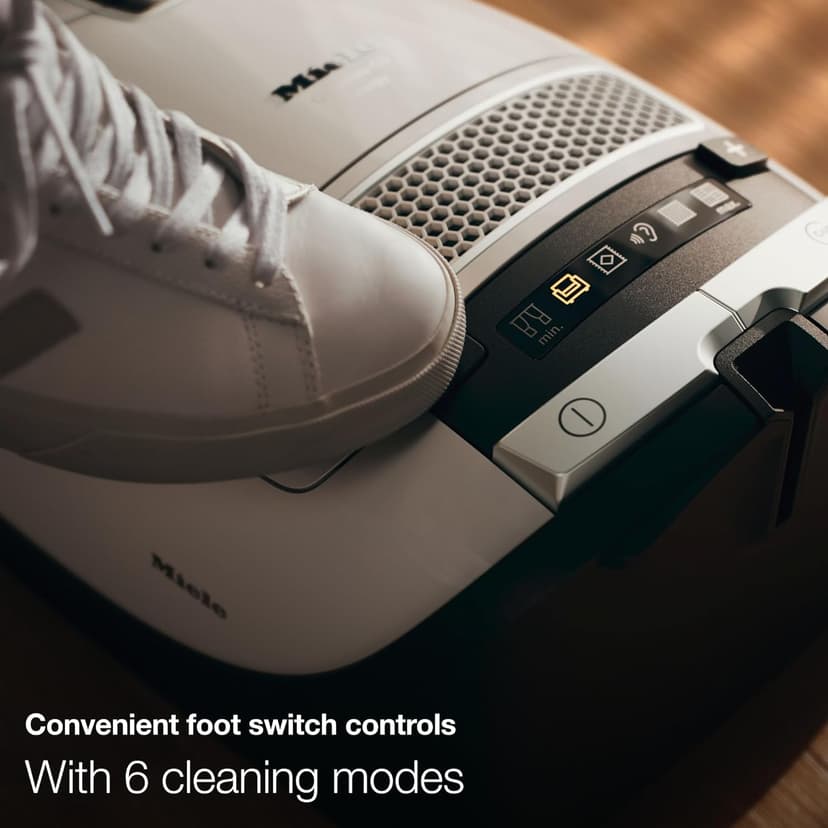 Miele Complete C3 Marin Bagged Canister Vacuum Cleaner with Electrobrush Floorhead, Suitable for Carpets and Hard Floors, in Marine Blue