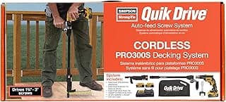 Simpson Strong-Tie PRO300SG2DC2K - Cordless Decking Screwdriving System, 2000 RPM, 20V