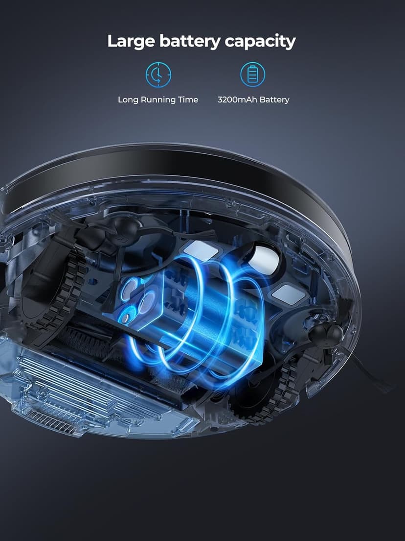 Robot Vacuum, 3 in 1 Robot Vacuum and Mop with 60 Day Self-Emptying Station, LiDAR Navigation Robot Vacuum Cleaner, WiFi/APP/Alexa, Ideal for Pet Hair, Carpet and Hard Floor