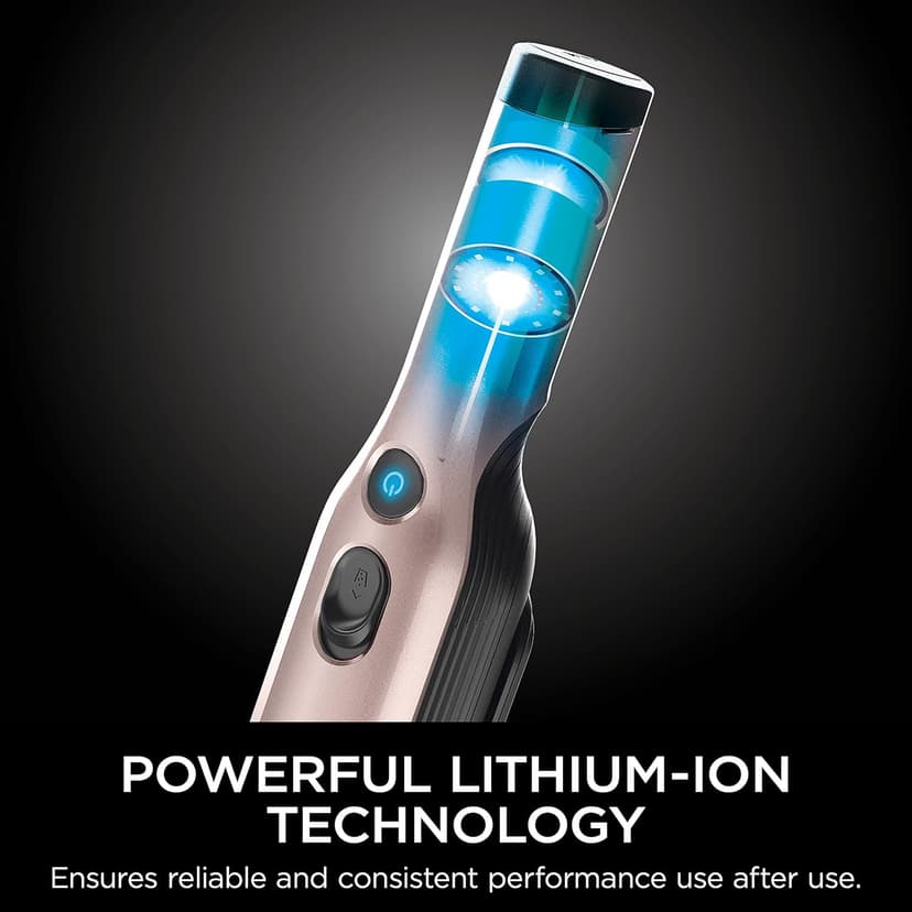 Shark WANDVAC Cordless Hand Vac, Lightweight, Portable at 1.4 lbs., Powerful Suction, Charging Dock, One-Touch Empty for Car & Home, Multi-Surface Pet Tool & Duster Crevice Tool, Rose Gold, WV201RGBRN