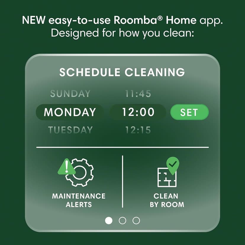 Roomba 105 Vac Robot Vacuum + AutoEmpty Dock - Self-Empties for 75 Days, Easy to use, Intense Power-Lifting Suction, LiDAR Navigation, Multi-Surface Cleaning, Cleans in Neat Rows, Works with Alexa