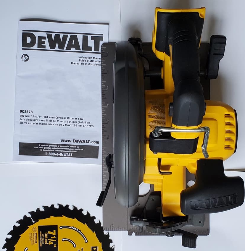 Dewalt DCS578BR 60V MAX FLEXVOLT Brushless Lithium-Ion 7-1/4 in. Cordless Circular Saw with Brake (Tool Only) (Renewed)