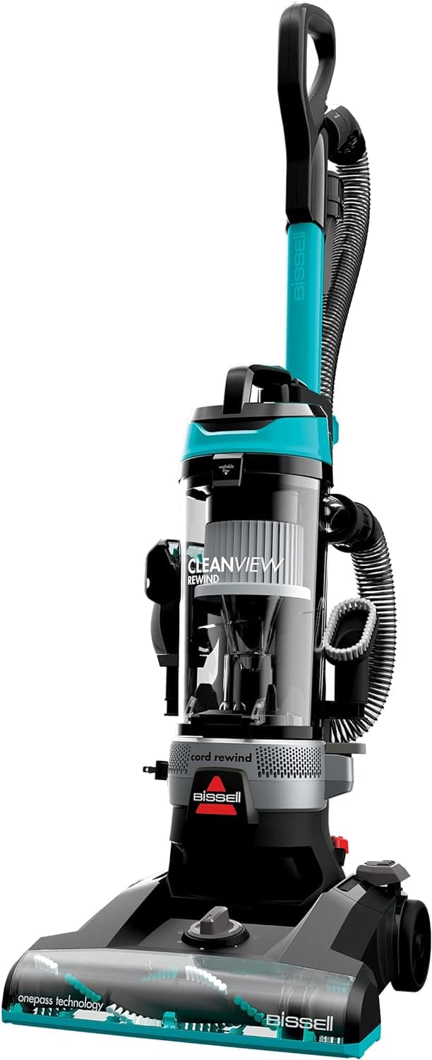 Bissell CleanView Rewind Upright Bagless Vacuum with Automatic Cord Rewind & Active Wand, 3534