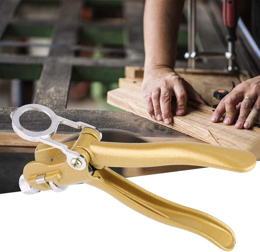 Zinc Alloy and Copper Alloy Saw Set Tool Saw Set Pliers, Woodwork Hand Tools Sawset Puller with Magnifier And Arc Shaped Hadle for Woodworking 18 x 7 x 4cm