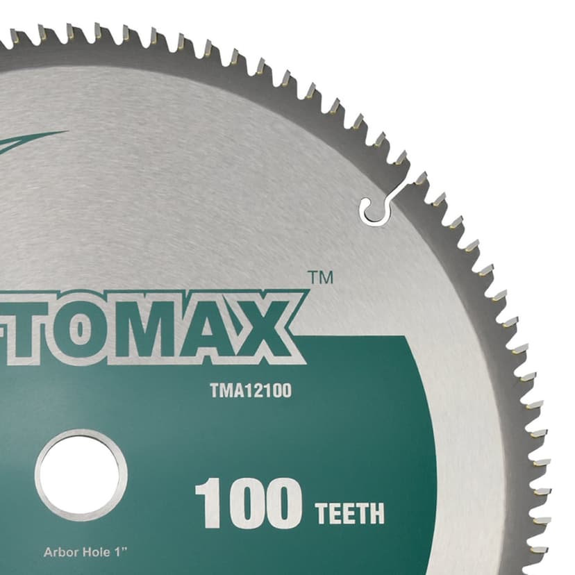 12-Inch 100 Tooth TCG Aluminum and Non-Ferrous Metal Saw Blade with 1-Inch Arbor