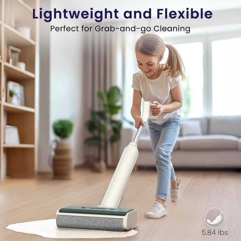 Lefant LS100 Cordless Wet Dry Vacuum Mop - 2-in-1 Self-Cleaning, Lightweight Stick Vacuum with 60 Min Runtime,Powerful Suction for Carpet,Tile,Pet Hair, Hardwood Floors,Ivory White
