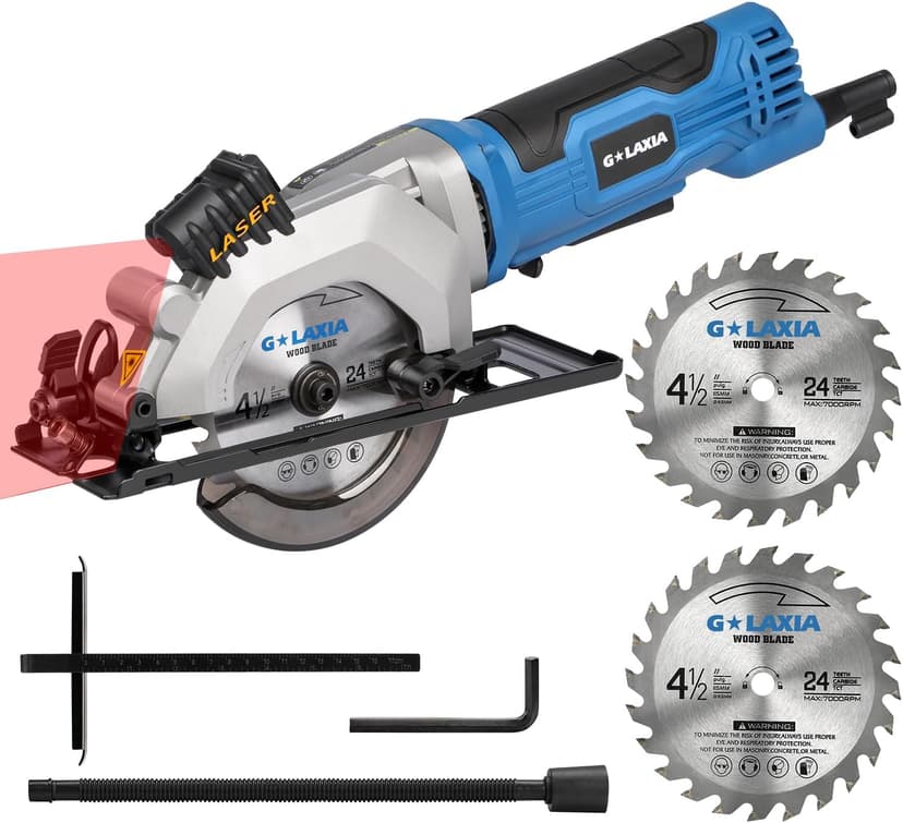 4Amp 3500RPM Corded Circular Saw and 6Amp 2800RPM Variable Speed Reciprocating Saw Tool Kit