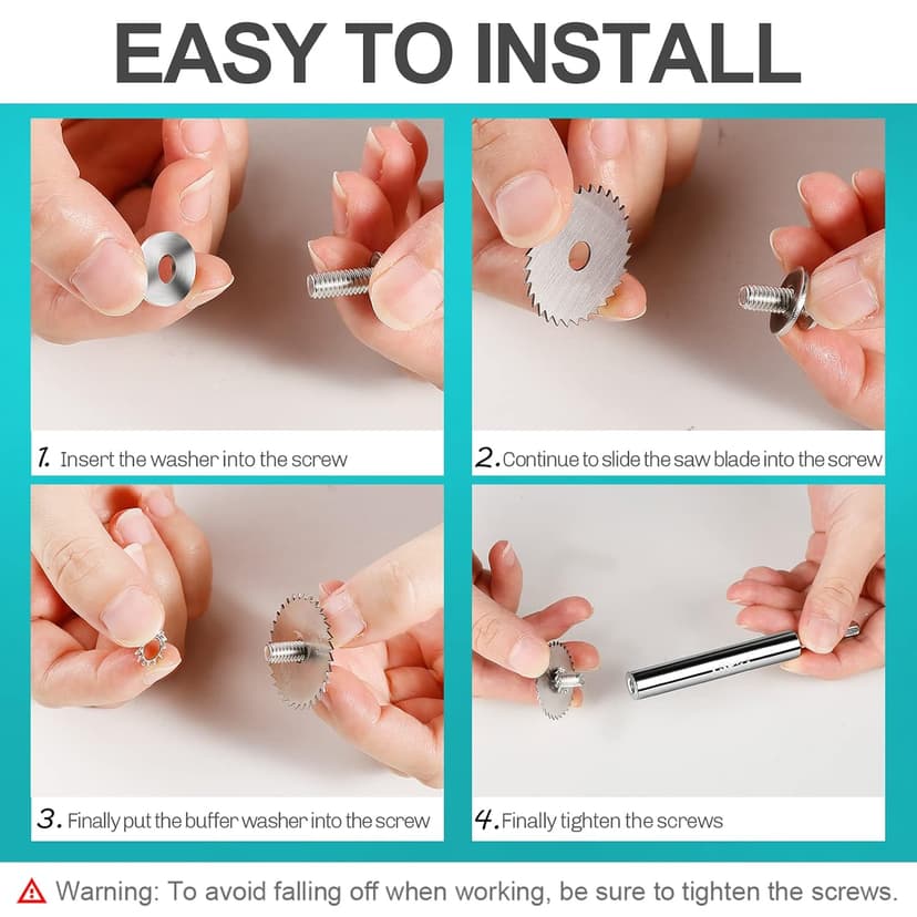 PVC Pipe Inside Cutter(4Pcs Saw Blades) with 1/4" Hex Shank,Plumbing Inside Cutter Internal Plastic ABS Pipe Cutter,1-1/4" & 1-3/4" Or Larger Diameter