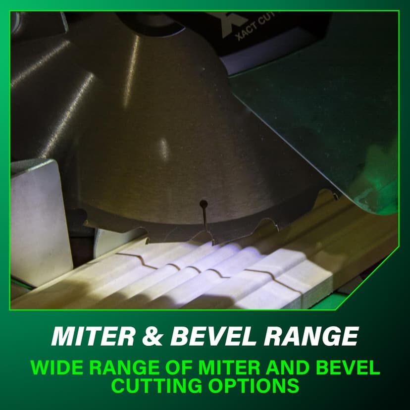 Metabo HPT 12-Inch Dual Bevel Sliding Miter Saw, 4000 RPM No-Load Speed, 45° Left and Right Bevel Range, Precision Miter Angles, 9 Detent Stops, Xact Cut Shadow Line, C12RSH3