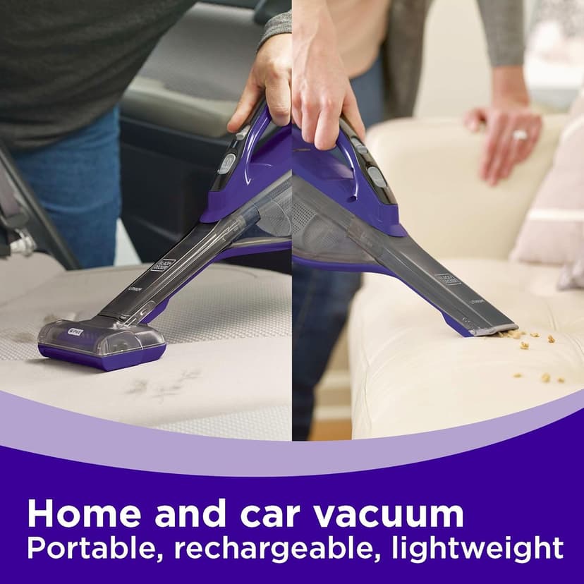 BLACK+DECKER dustbuster furbuster AdvancedClean Cordless Pet Handheld Vacuum, Home and Car Vacuum (HLVA325JP07)