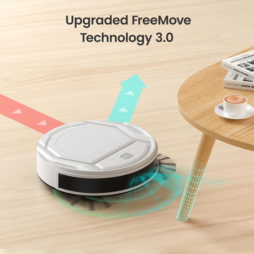 Lefant M210 Pro Robot Vacuum Cleaner, 2200Pa Powerful Suction, 120 Mins Runtime, Automatic Self-Charging, Wi-Fi/App/Alexa Control, Perfect for Pet Hair, Hard Floors, and Low-Pile Carpets