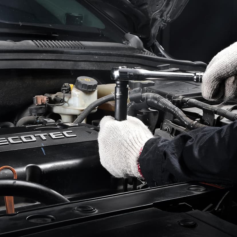 VEVOR Impact Socket Set 1/2" Socket Set 43 Piece Deep & Shallow SAE 3/8" to 1-1/2", 6 Point Cr-Mo Alloy Steel for Auto Repair, Easy-to-Read Size Markings, Rugged Construction, Storage Case