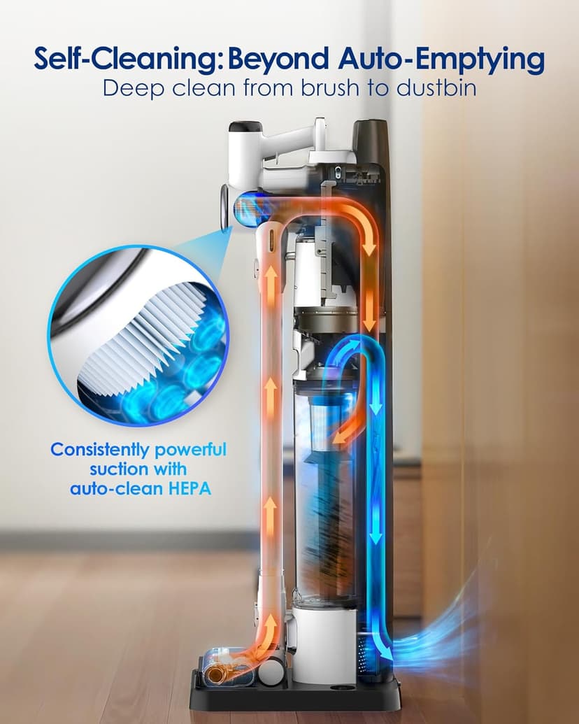 Tineco Floor ONE S3 Cordless Hardwood Floors Cleaner & Pure ONE Station Cordless Stick Vacuum Cleaner with 3L Dust Clean Station