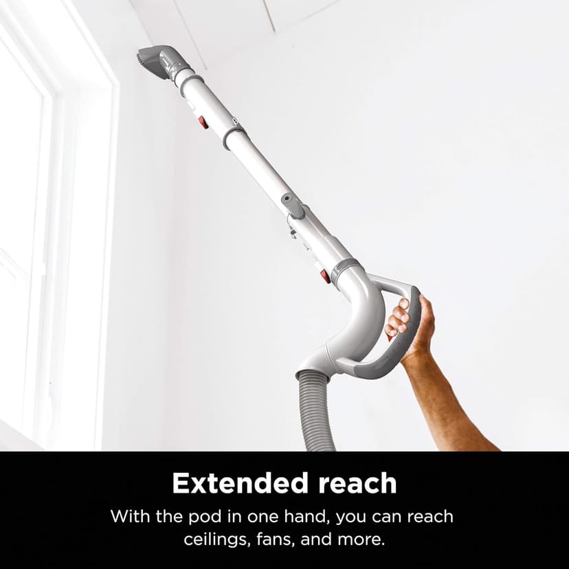 Shark | Upright Vacuum Cleaner | Navigator Lift-Away | Swivel Steering | HEPA Filter | Vacuum for Pet Hair | Crevice Tool & Dusting Brush Included | For Carpets & Hard Floors | White/Silver | NV356E