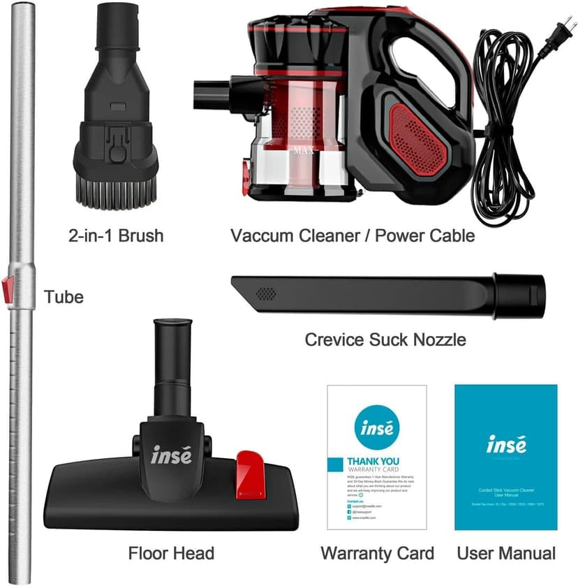 Powerful 18Kpa Suction Stick Vacuum Cleaner Blue