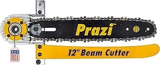 Prazi 12" Beam Cutter Attachment for Non-Worm Circular Saws – Model PR2700 for 7-1/4" Circular Saws, Non-Worm Drive – American Owned Company – Increase Cut Depth from 2-1/2” to 12”