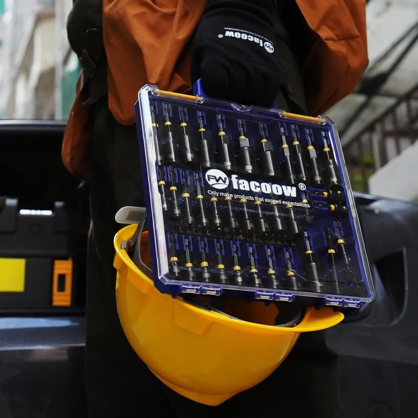 55PCS Impact Nut Driver Set, Magenetic Nut Driver Set for Impact Drills and Premium Deep Drivers, Wing Nut Setters, 1/4'' Quick Change, Bit Extention, S2 Steel Bits, Pivoting Nut Setter