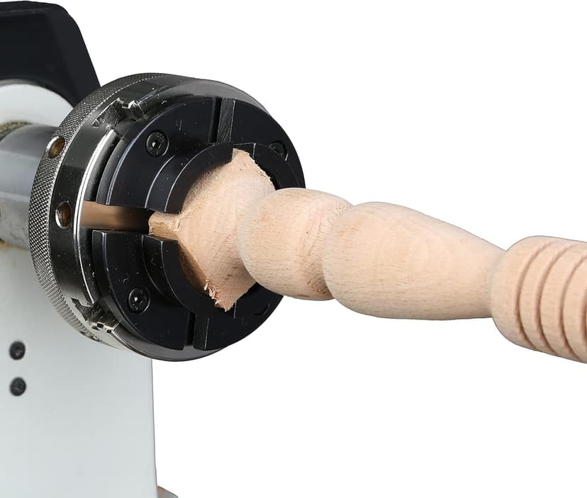 4INCH 4-Jaw Self-Centering Wood Lathe Chuck, 2" Round Jaw Mounted, 1"x8TPI thread & 3/4"x16TPI Adapter, T Allen Wrench, Screw Chuck, SCR4-4, Nickle electric Coating Body
