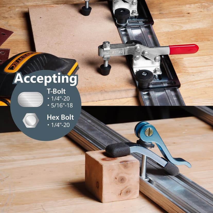 POWERTEC 24 Inch Circular Saw Guide/Straight Edge Guide for Router Tool, Jigsaw, Circular Saw and Drill Press, Saw Guide for Cutting Plywood and Routing Dado Slots for Woodworking, 1 pack (71705)