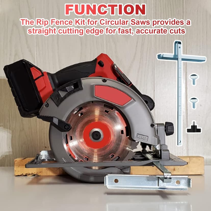 49-22-4146 Circular Saw Rip Fence Guide Kit Replaces 6405-6, 6390-20, 6390-21, 6394-21, 6460 Skateplate Circular Saw Guide
