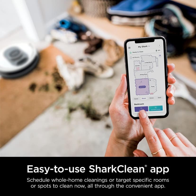 Shark AI Ultra Voice Control Robot Vacuum with Matrix Clean Navigation, Home Mapping, 60-Day Capacity, XL Self-Empty Base for Homes with Pets, Carpet & Hard Floors