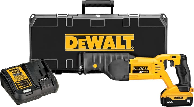 DEWALT 20V MAX* Cordless Reciprocating Saw, Battery and Charger Included (DCS380P1)