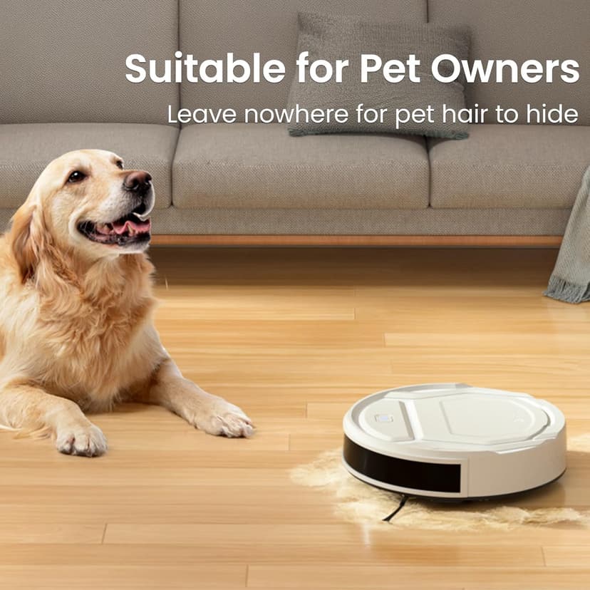 Lefant Robot Vacuum M210 Pro, Slim,Powerful Suction,120 Mins Runtime, Self-Charging Robotic Vacuum Cleaner, APP/Voice/WiFi/Alexa Control, Ideal for Pet Hair,Low-Pile Carpet, Hard Floor