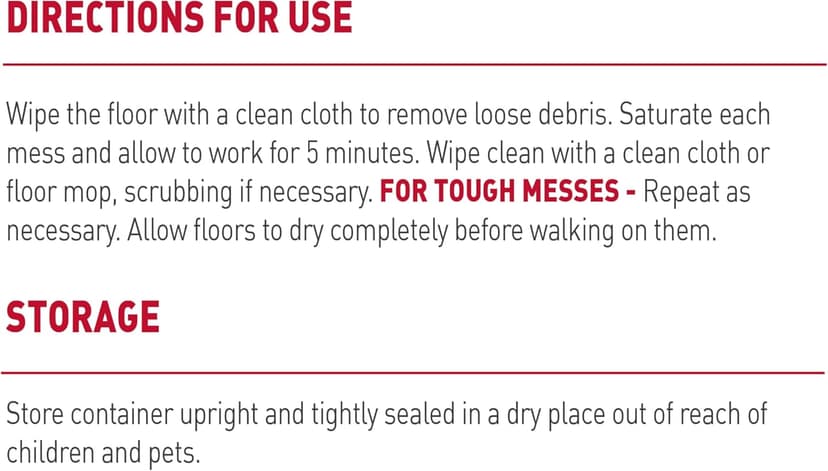 Nature's Miracle Hard Floor Cleaner, 24 Ounces, Dual-Action Stain And Odor Remover Works To Remove Tough Pet Stains And Odors On Sealed Wood And Hard Floor Surfaces