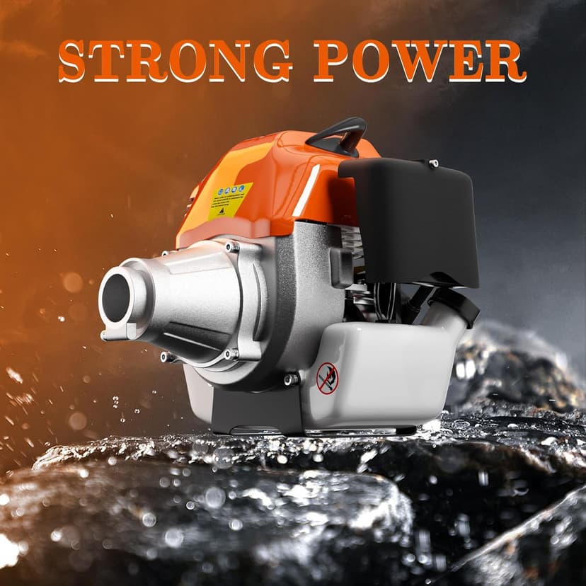 48CC Gas Powered Pole Saws,2-Stroke Gas Pole Saws for Tree Trimming with11.5in Cutting Bar,16 FT Extendable Pole Chainsaw Tree Trimmer