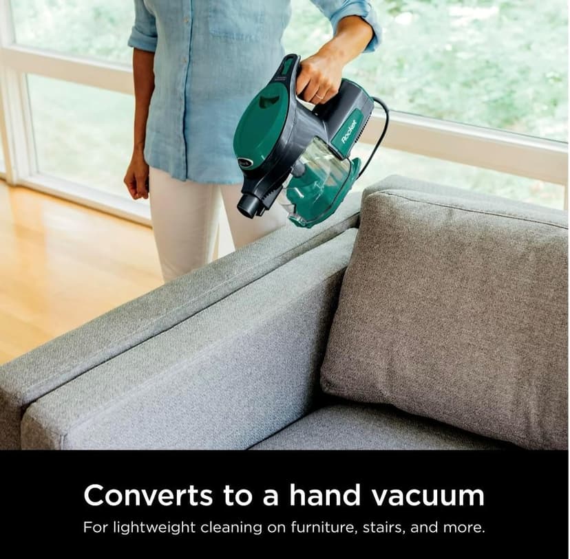 Shark Corded Stick Vacuum, Ultra-Lightweight, Swivel Steering, Powerful Deep-Cleaning, Floor-to-Ceiling Versatility, Converts to a Handheld Vacuum, Carpets & Hardfloor, Green, CS110EM