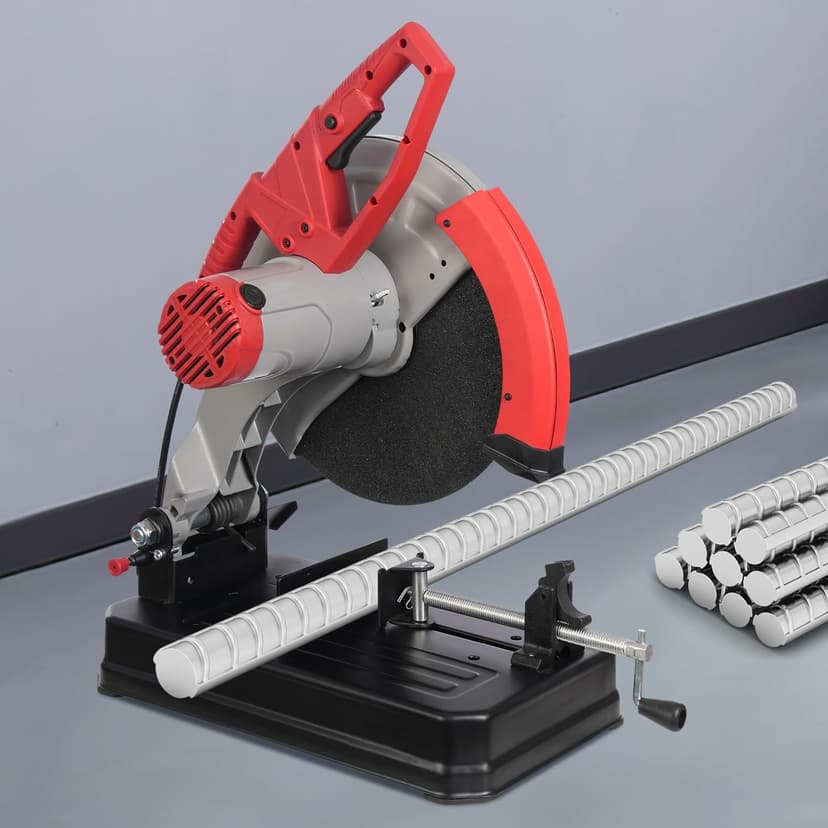 Metal Cutting Saw 2800W Chop Saw Steel Cutting Tools 0-45° Adjustable 3800rpm Electric Abrasive Chop Saw 110v Cut Off Machine for cutting solid wood, steel, PVC plastic pipe, aluminum