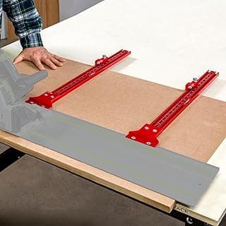 Parallel Guide Rail System, Aluminum Alloy Rail System Circular Saw Track Set, Circular Saw Track Guide, Fixed Guide Rail Bracket Auxiliary Tools for Electric Circular Saw