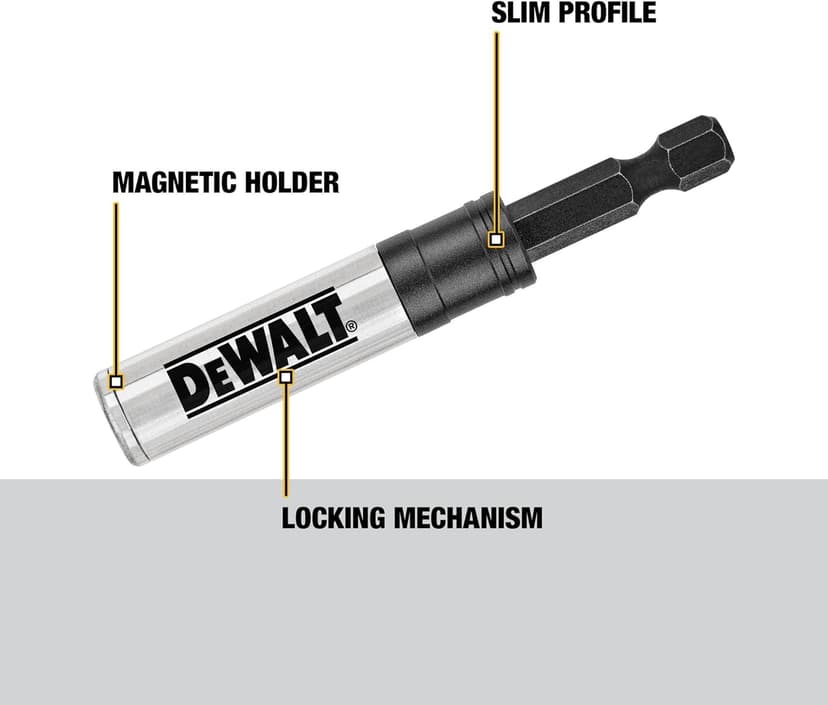 DEWALT Bit Holder, 3-in-1, Impact Ready (DWA3HLDFT)