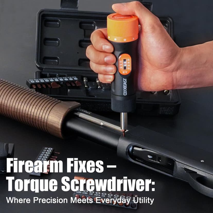 Torque Screwdriver 38Pcs, Gifts for Men Torque Wrench with Inch/Pounds Torque Range 10-70 In-lb, S2 Bits, Sockets and Storage Case for Maintenance, Tools, Bike Repairing and Mounting