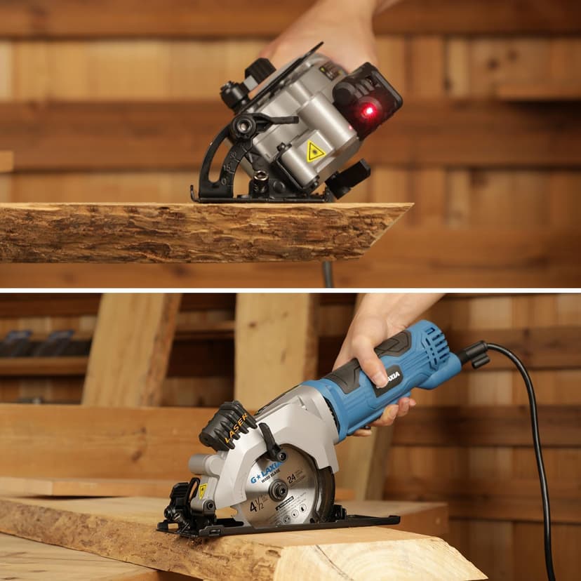 4Amp 3500RPM Corded Circular Saw and 6Amp 2800RPM Variable Speed Reciprocating Saw Tool Kit